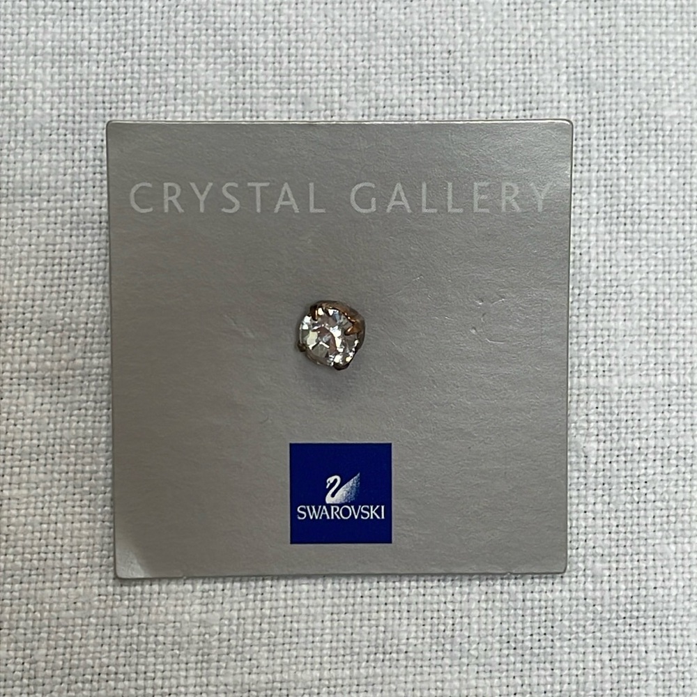 Swarovski Crystal Tie Tack Lapel Pin